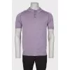 Men's silk lilac T-shirt