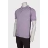 Men's silk lilac T-shirt