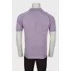 Men's silk lilac T-shirt