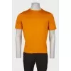Men's dark yellow T-shirt