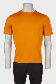 Men's dark yellow T-shirt