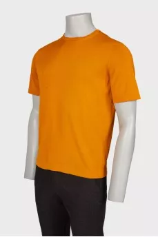 Men's dark yellow T-shirt