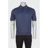 Men's silk polo shirt