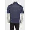Men's silk polo shirt