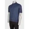 Men's silk polo shirt