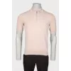 Men's beige polo shirt
