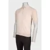 Men's beige polo shirt