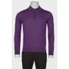 Men's purple polo