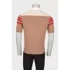 Men's striped polo