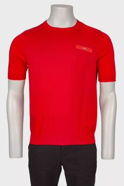 Men's red T-shirt