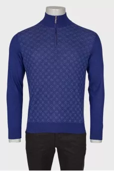 Men's jumper with elbow pads