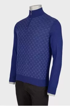 Men's jumper with elbow pads