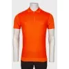 Men's orange polo