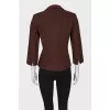 Brown jacket with belt