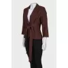 Brown jacket with belt