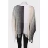 Gradient print poncho