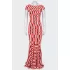 Striped maxi dress with tag