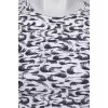 Black and white draped dress