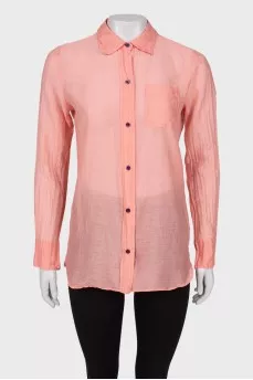 Pink shirt with pocket