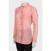 Pink shirt with pocket