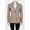 Plaid jacket with pockets