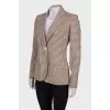 Plaid jacket with pockets