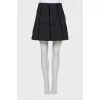 Quilted black skirt