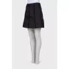 Quilted black skirt