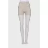 Gray shorts with wool