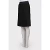 Black pleated skirt