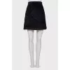 Velor black skirt