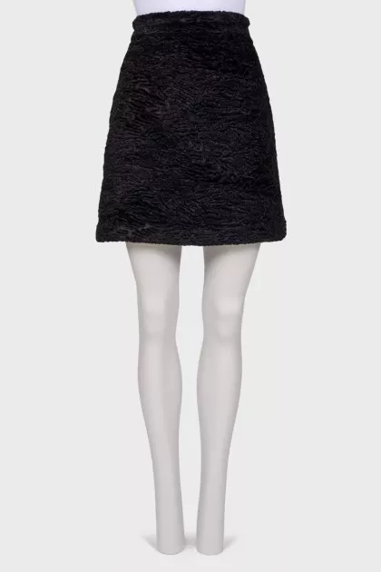 Velor black skirt