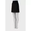 Velor black skirt
