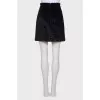Velor black skirt