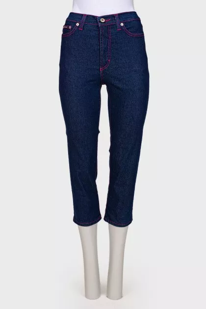 Children's dark blue skinny jeans