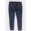 Blue skinny jeans