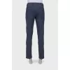 Men's blue straight fit trousers
