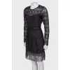 Lace black dress with tag