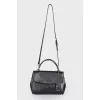 Black bag with keychain