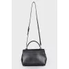 Black bag with keychain