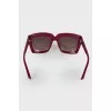 Sunglasses with metal insert