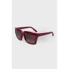 Sunglasses with metal insert