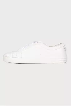 White sneakers with brand logo