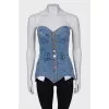 Denim top with buttons