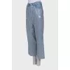 Oversized jeans with rhinestones