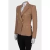 Beige jacket with chunky buttons