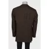 Checked cashmere jacket for men