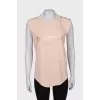 Pink T-shirt with brand logo