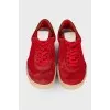 Men's red sneakers