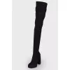 Suede high boots
